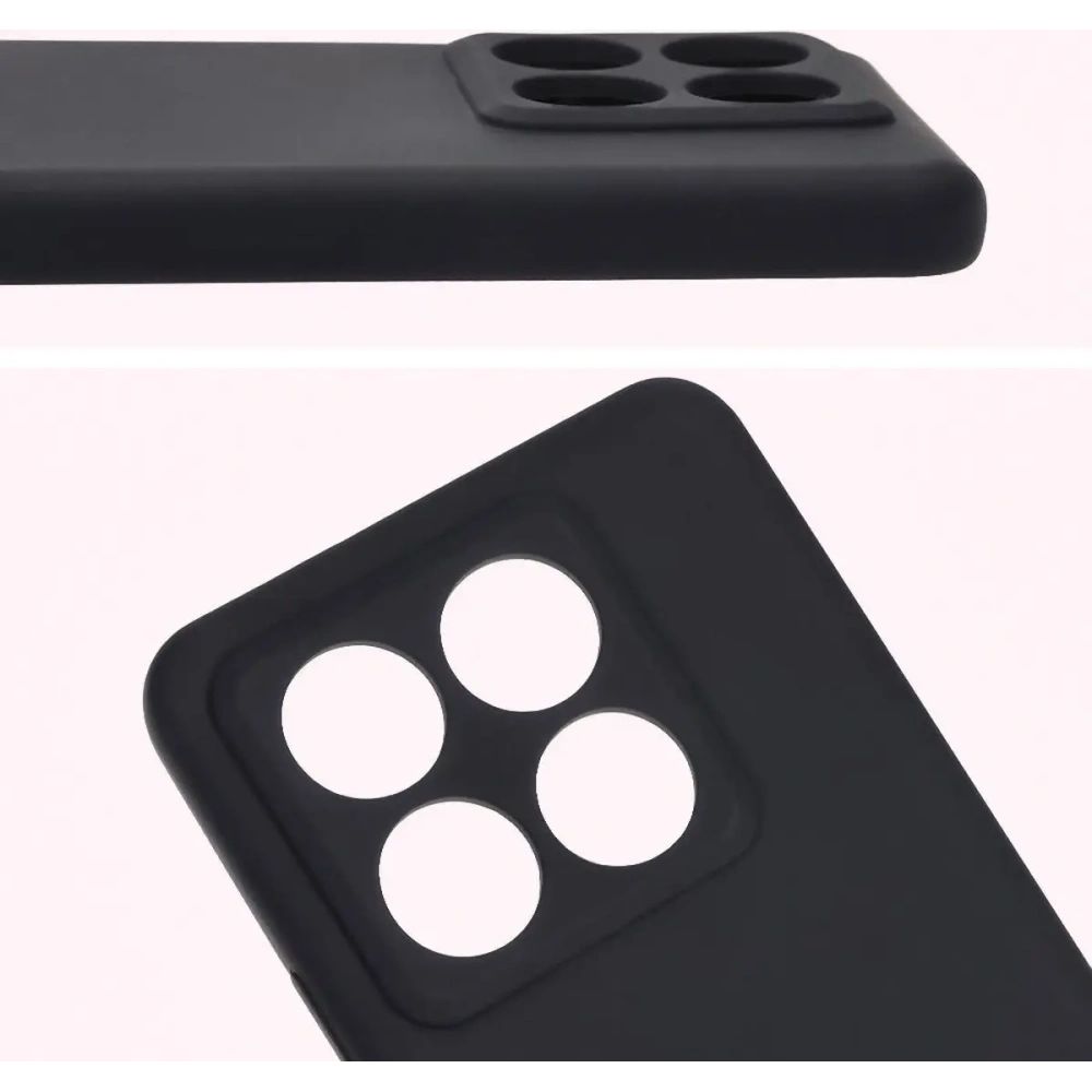 Silikonowe etui Bizon Soft Case do Xiaomi 14T Pro czarne