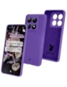 Silikonowe etui Bizon Soft Case do Xiaomi 14T Pro fioletowe