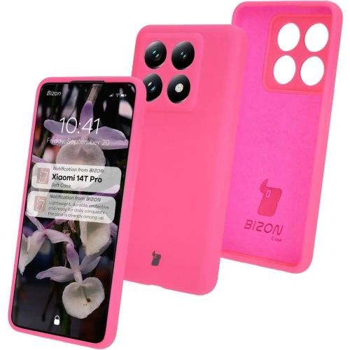 Kup Silikonowe etui Bizon Soft Case do Xiaomi 14T Pro neonowo-różowe - BIZ7243 - {ean13} - Sklep Home Screen