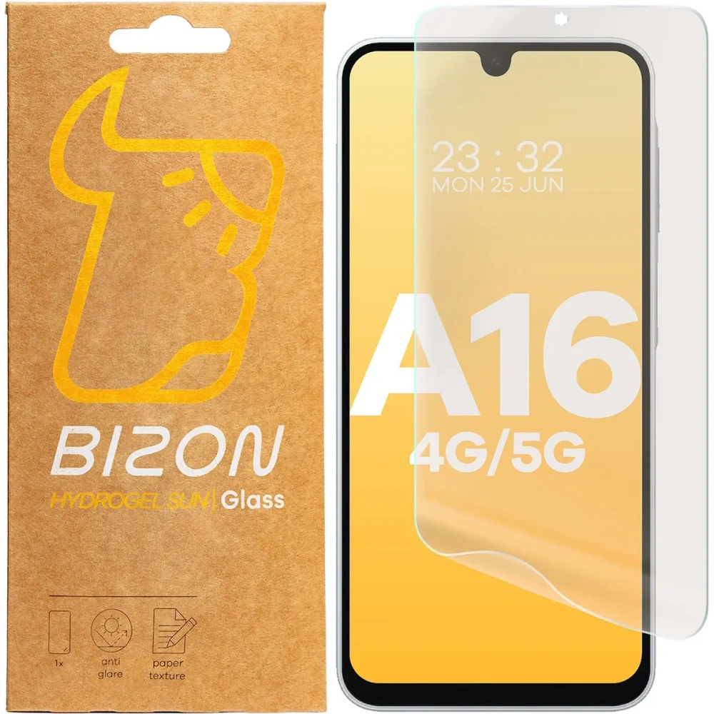 Folia matowa Bizon Glass Hydrogel Sun do Samsung Galaxy A16 4G/5G [2 PACK]