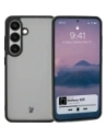 Etui Bizon Case Angelo do Samsung Galaxy S25  przydymione z czarną ramką