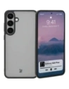 Etui Bizon Case Angelo do Samsung Galaxy S25 Plus kouřové s černým rámečkem