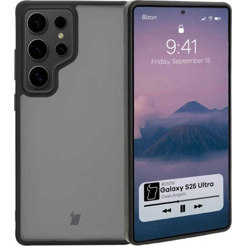 Buy Bizon Case Angelo Samsung Galaxy S25 Ultra smoky with a black frame - BIZ7255 - {ean13} - Home Screen Store Europe