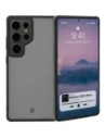 Etui Bizon Case Angelo do Samsung Galaxy S25 Ultra kouřové s černým rámem
