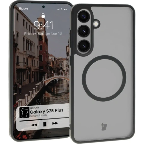 Buy Bizon Case MatteO Samsung Galaxy S25 Plus transparent with black frame - BIZ7257 - {ean13} - Home Screen Store Europe