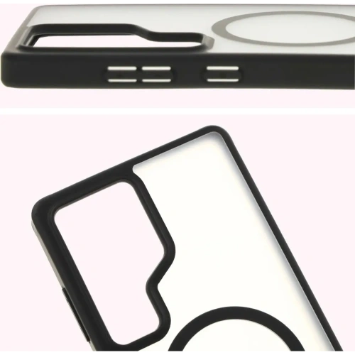 Buy Bizon Case MatteO Samsung Galaxy S25 Ultra transparent with black frame - BIZ7258 - {ean13} - Home Screen Store Europe