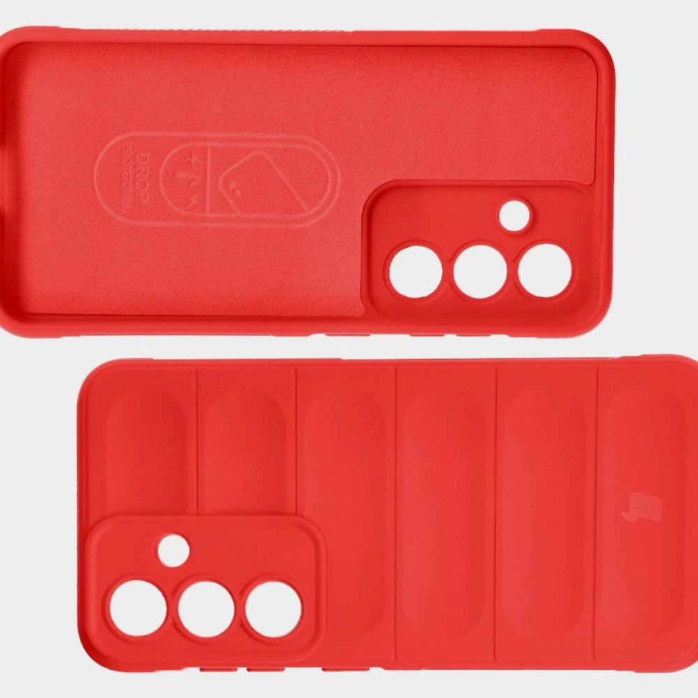 Pancerne etui Bizon Case Tur do Samsung Galaxy S25 czerwone