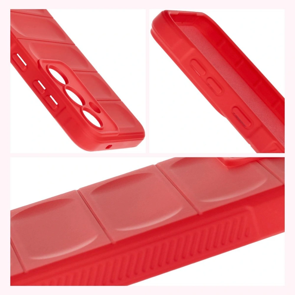 Pancerne etui Bizon Case Tur do Samsung Galaxy S25 czerwone