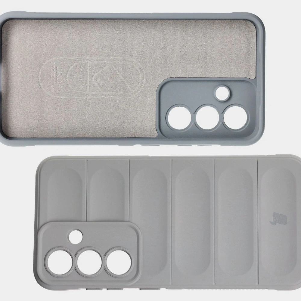 Pancerne etui Bizon Case Tur do Samsung Galaxy S25 jasnoszare