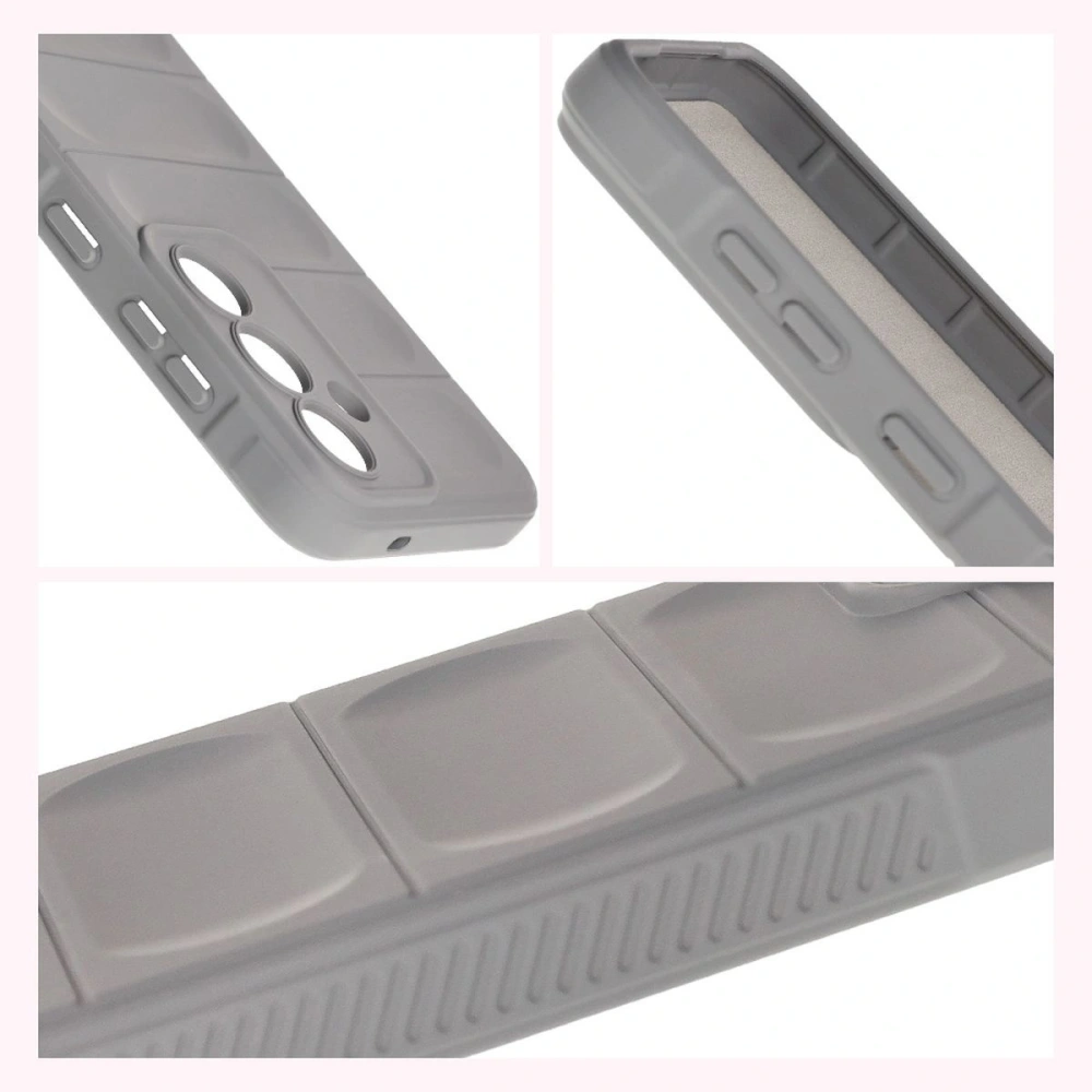 Pancerne etui Bizon Case Tur do Samsung Galaxy S25 jasnoszare