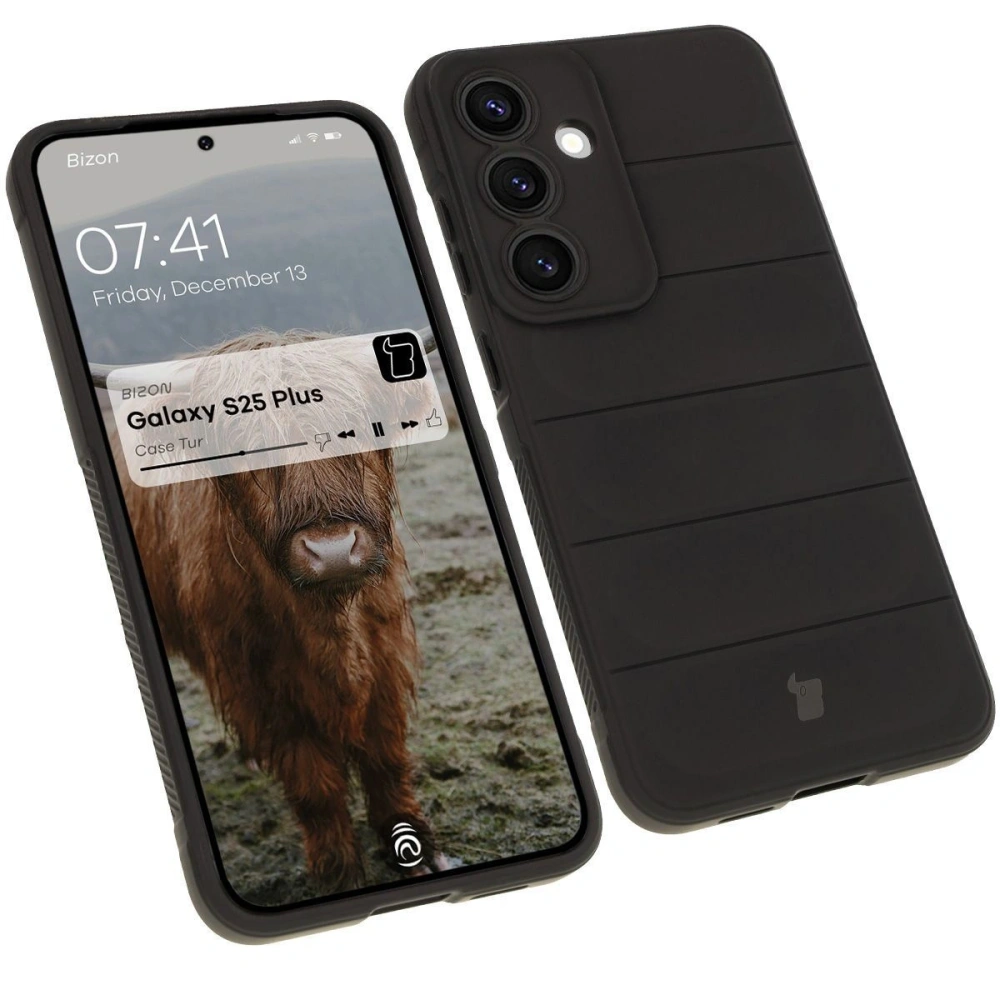 Pancerne etui Bizon Case Tur do Samsung Galaxy S25 Plus czarne