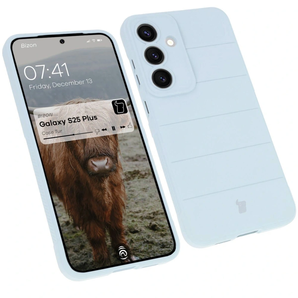 Pancerne etui Bizon Case Tur do Samsung Galaxy S25 Plus jasnoniebieskie