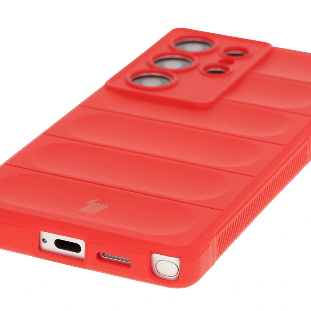 Pancerne etui Bizon Case Tur do Samsung Galaxy S25 Ultra czerwone