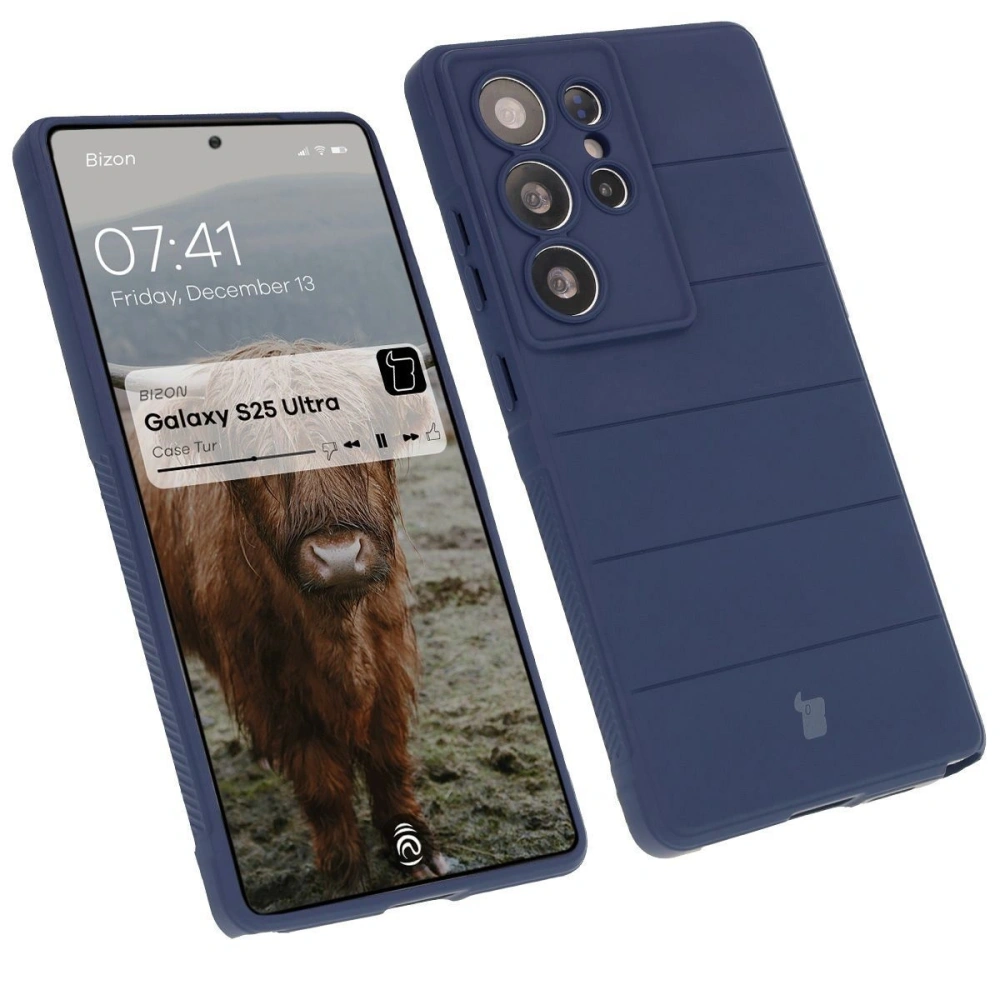 Pancerne etui Bizon Case Tur do Samsung Galaxy S25 Ultra granatowe