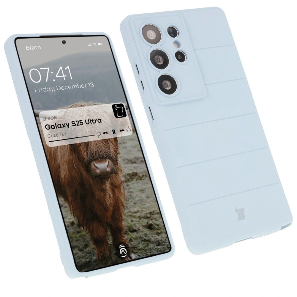 Pancerne etui Bizon Case Tur do Samsung Galaxy S25 Ultra jasnoniebieskie