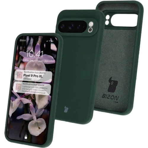 Kup Silikonowe etui Bizon Soft Case do Google Pixel 9 Pro XL ciemnozielone - BIZ7279 - {ean13} - Sklep Home Screen