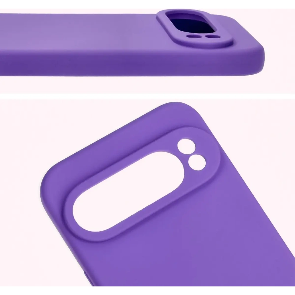 Silikonowe etui Bizon Soft Case do Google Pixel 9 Pro XL fioletowe