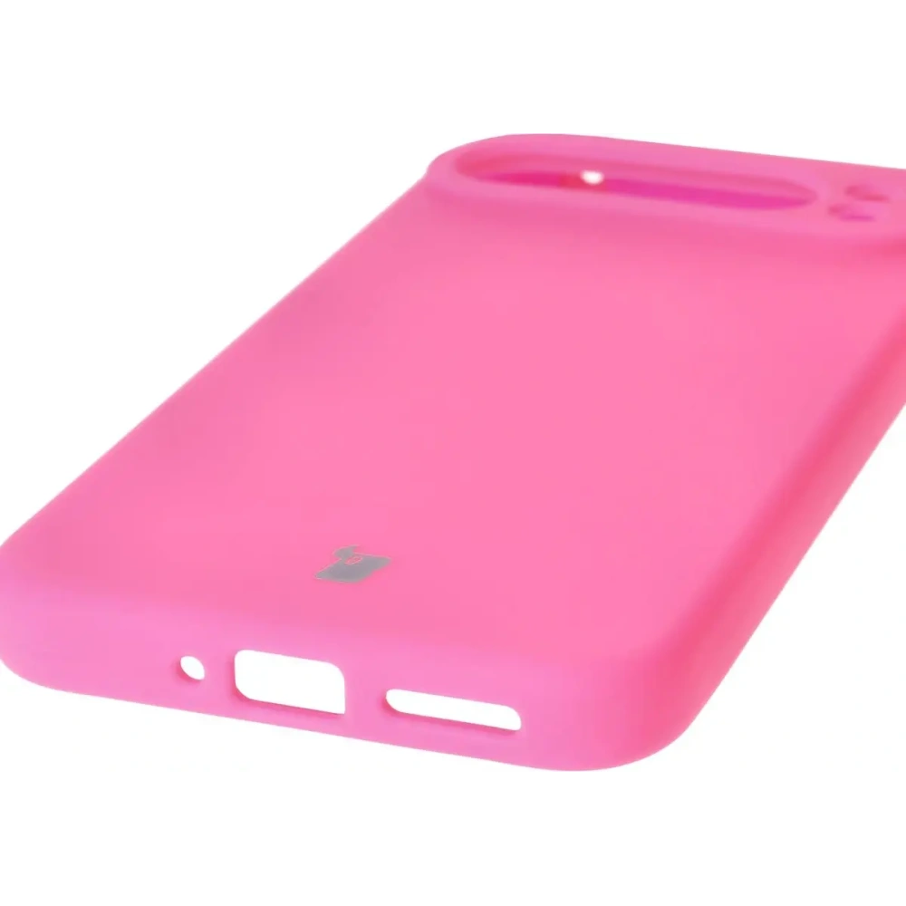 Silikonowe etui Bizon Soft Case do Google Pixel 9 Pro XL neonowo-różowe
