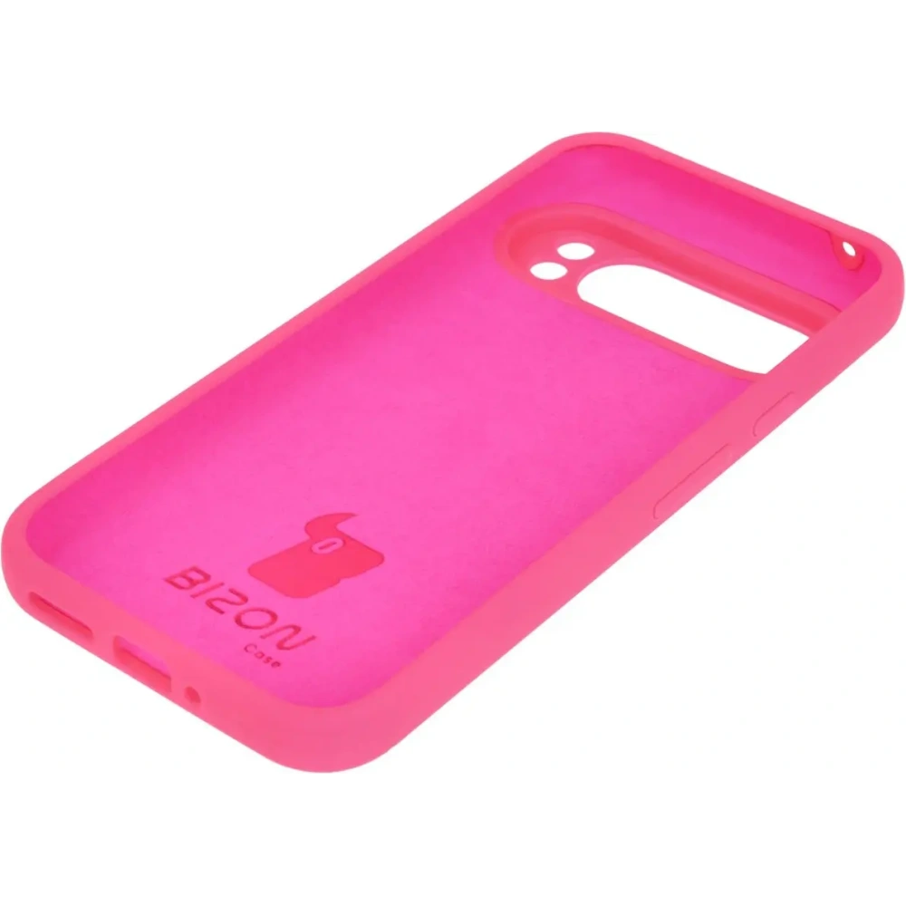 Silikonowe etui Bizon Soft Case do Google Pixel 9 Pro XL neonowo-różowe