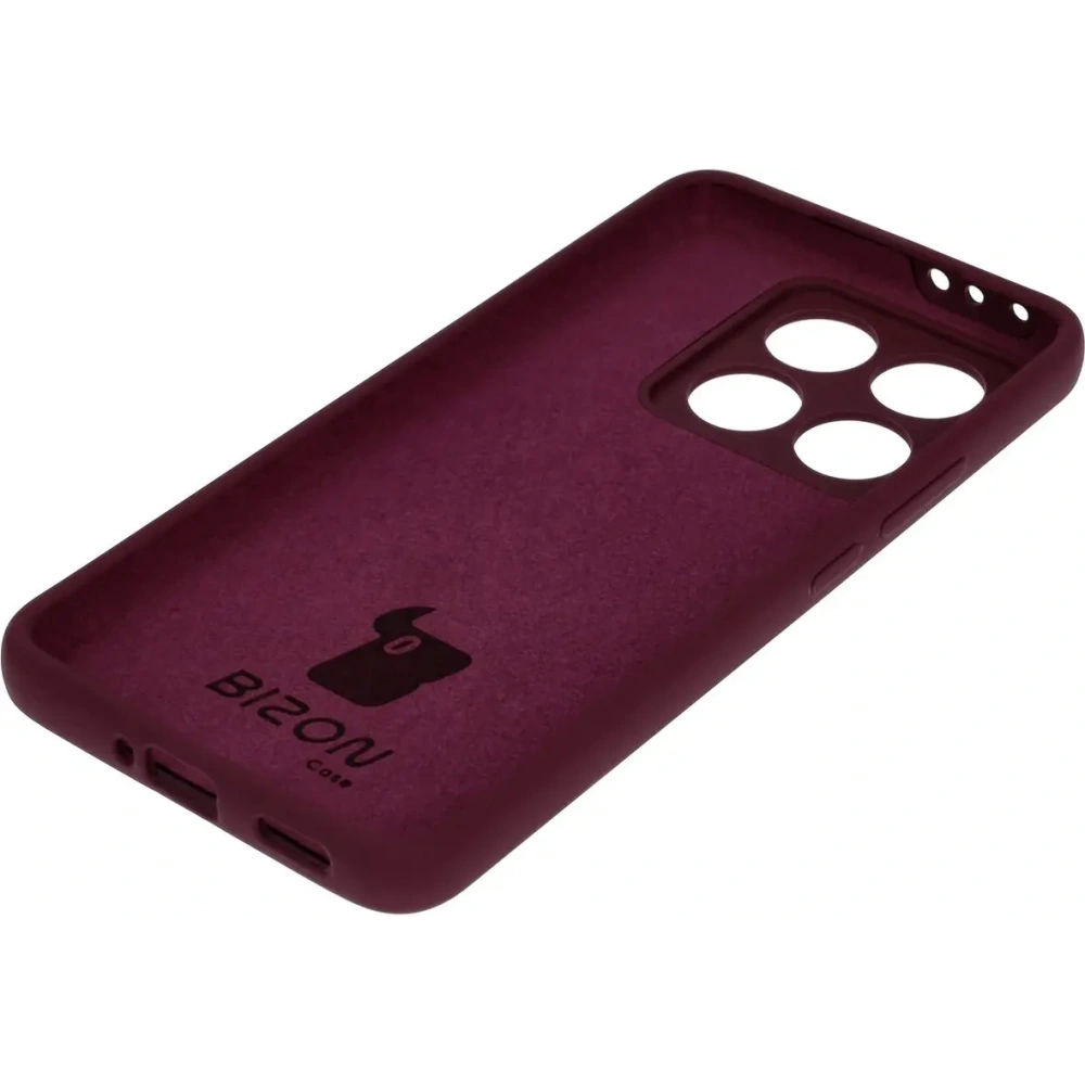 Silikonowe etui Bizon Soft Case do Xiaomi 14T ciemnofioletowe