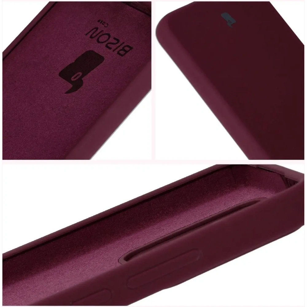 Silikonowe etui Bizon Soft Case do Xiaomi 14T ciemnofioletowe