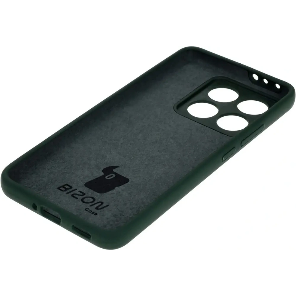 Silikonowe etui Bizon Soft Case do Xiaomi 14T ciemnozielone