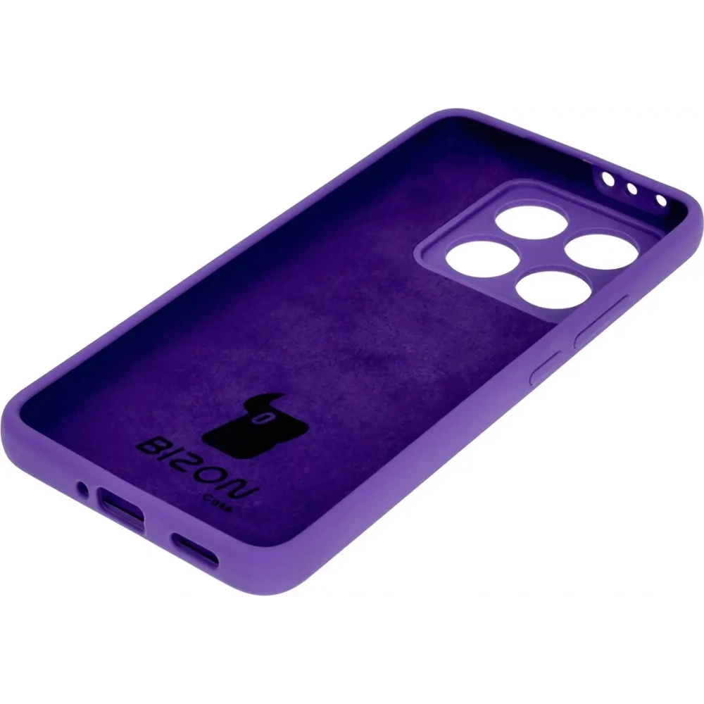 Silikonowe etui Bizon Soft Case do Xiaomi Redmi 14C 4G / Poco C75 fioletowe