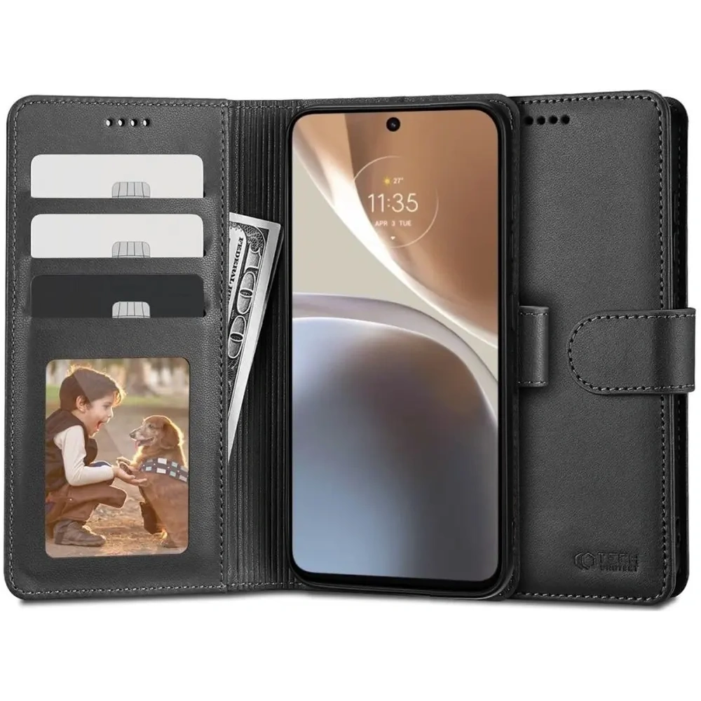 Etui Tech-Protect Wallet Motorola Moto G32 Black