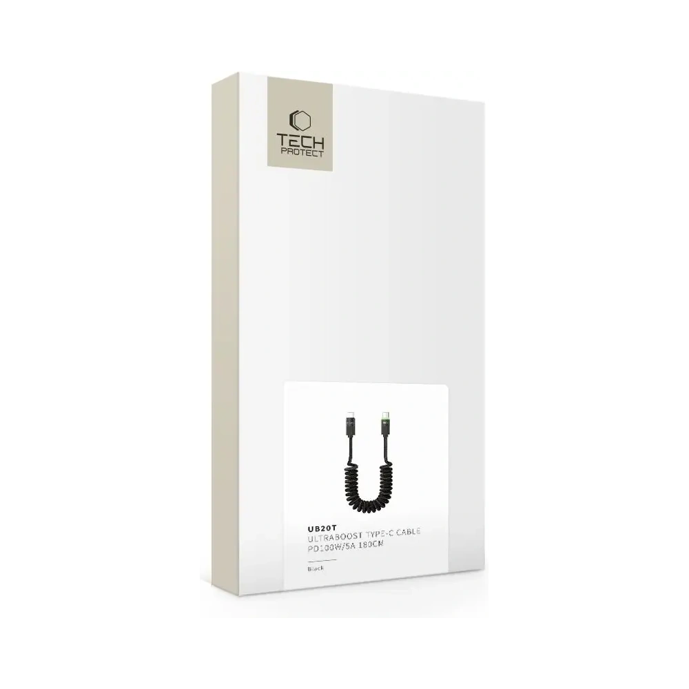 Kabel Tech-Protect UB20T Ultraboost USB-C / USB-C Cable PD100W/5A 180cm Black