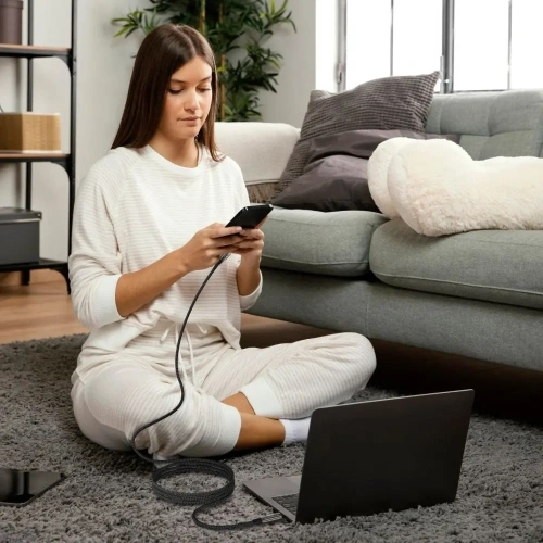 Kup Tech-Protect UB10T Ultraboost USB-C / USB-C Kábel PD240W/QC4.0 200cm Fekete - THP3657 - {ean13} - Sklep Home Screen