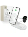 Tech-Protect QI15W-A41 3in1 Magnetic MagSafe Wireless Charger White