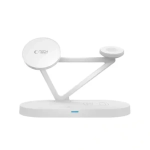 Kup Ładowarka bezprzewodowa Tech-Protect QI15W-A41 3in1 Magnetic MagSafe Wireless Charger White - THP3663 - {ean13} - Sklep Home Screen
