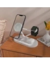Kup Ładowarka bezprzewodowa Tech-Protect QI15W-A41 3in1 Magnetic MagSafe Wireless Charger White - THP3663 - {ean13} - Sklep Home Screen