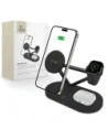 Bezdrátová nabíječka Tech-Protect QI15W-A41 3in1 Magnetic MagSafe Wireless Charger Black