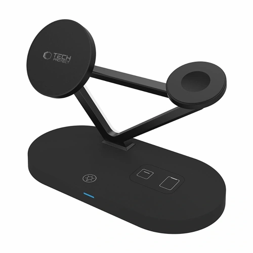Kup Tech-Protect QI15W-A41 3in1 Magnetic MagSafe Wireless Charger Schwarz - THP3664 - {ean13} - Sklep Home Screen