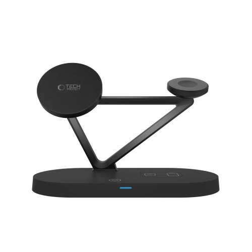 Kup Tech-Protect QI15W-A41 3in1 Magnetic MagSafe Wireless Charger Schwarz - THP3664 - {ean13} - Sklep Home Screen