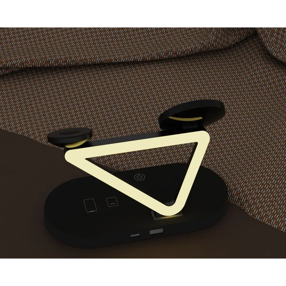 Ładowarka bezprzewodowa Tech-Protect QI15W-A41 3in1 Magnetic MagSafe Wireless Charger Black