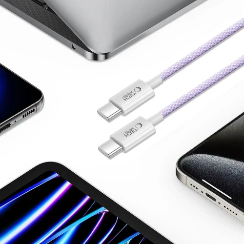 Kup Tech-Protect Cablu Ultraboost Lite USB-C / USB-C PD60W/3A 200cm Mauve - THP3670 - {ean13} - Sklep Home Screen