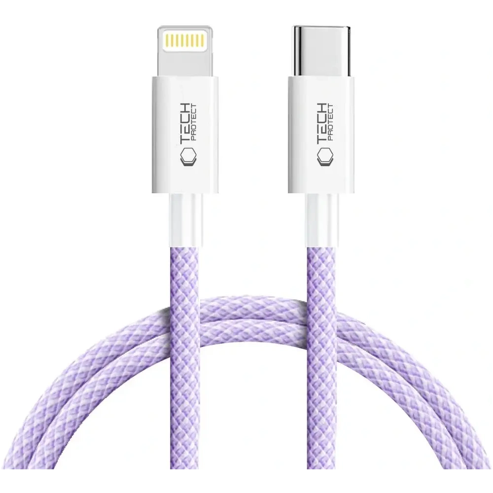 Kabel Tech-Protect Ultraboost Lite USB-C / Lightning Cable PD27W/3A 100cm Mauve