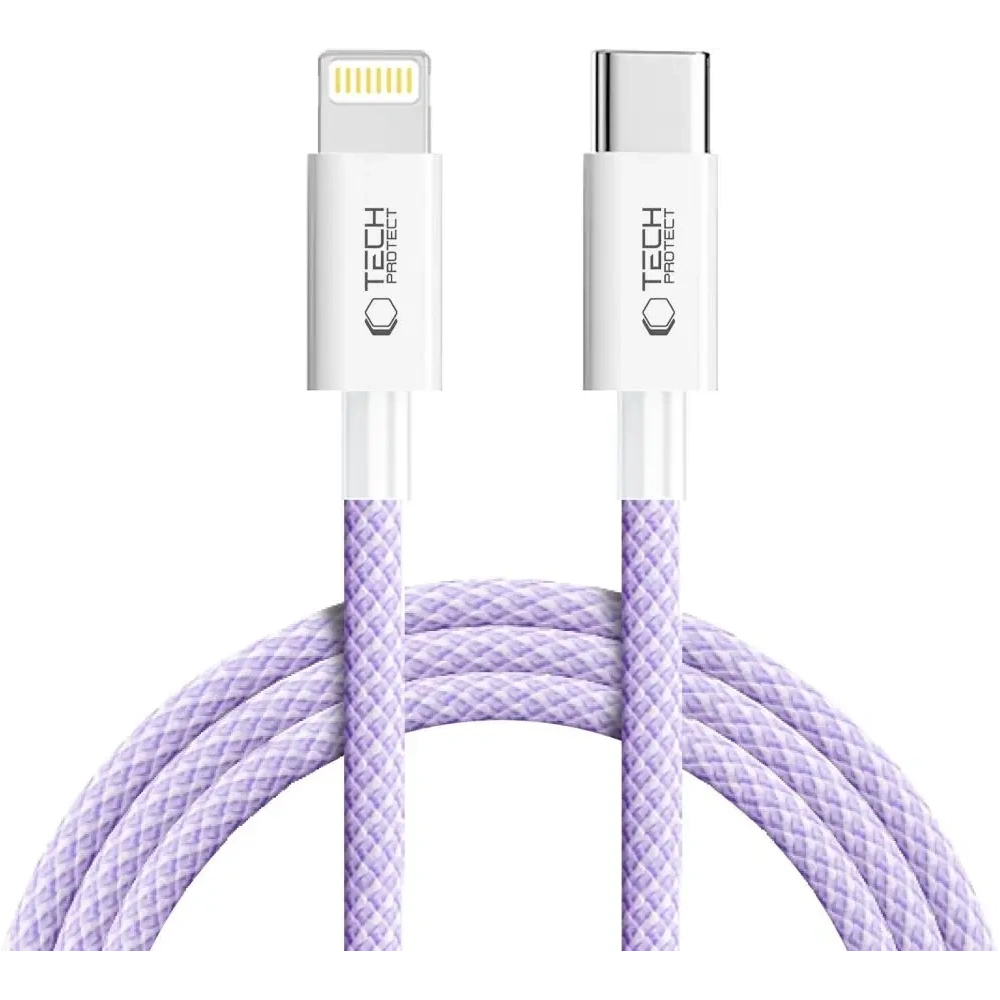 Kabel Tech-Protect Ultraboost Lite USB-C / Lightning Cable PD27W/3A 200cm Mauve