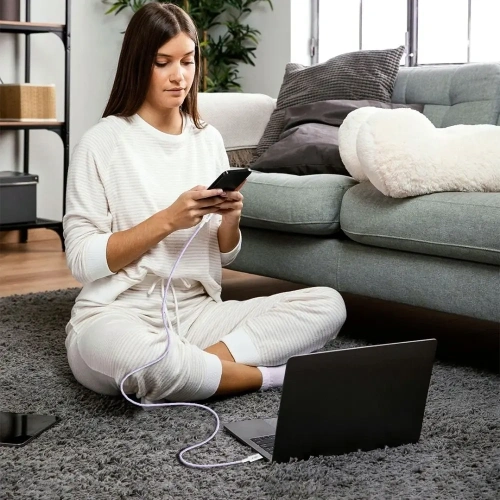 Kup Tech-Protect Cablu Ultraboost Lite USB-C / Lightning PD27W/3A 200cm Mauve - THP3673 - {ean13} - Sklep Home Screen