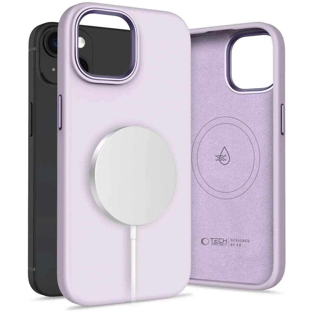 Etui Tech-Protect Silicone Pure MagSafe Apple iPhone 15 Mauve