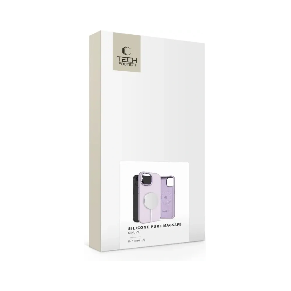 Etui Tech-Protect Silicone Pure MagSafe Apple iPhone 15 Mauve