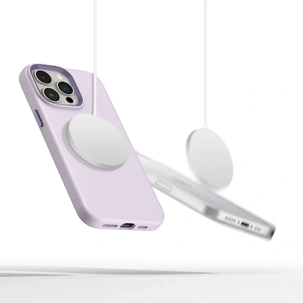 Etui Tech-Protect Silicone Pure MagSafe Apple iPhone 15 Pro Max Mauve