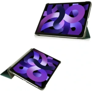 Etui Bizon Case Tab Croc do Apple iPad Air 6 10.9" 2024 / iPad Air 5 10.9 2022 / Air 4 10.9 2020 tmavě zelené