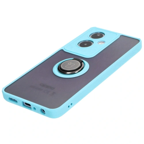 Buy Bizon Case Hybrid Ring Oppo A79 5G smoky with a light blue frame - BIZ7867 - {ean13} - Home Screen Store Europe