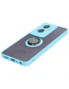 Buy Bizon Case Hybrid Ring Oppo A79 5G smoky with a light blue frame - BIZ7867 - {ean13} - Home Screen Store Europe
