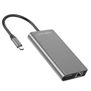 Kup 4smarts HUB 8in1 DeX-Modus USB-C / 2xUSB-A 3.0, USB-C, HDMI 1.4, SD/TF, VGA, Ethernet RJ-45, 3.5mm grau - 4SMR60 - {ean13} - Sklep Home Screen