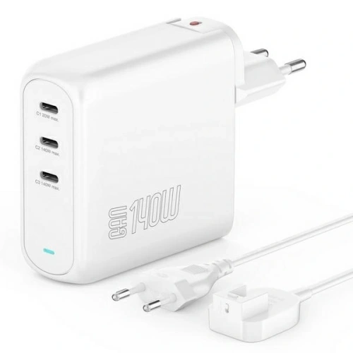 Kup Ładowarka sieciowa 4smarts GaN Flex Pro 140W 3xUSB-C biały - 4SMR61 - {ean13} - Sklep Home Screen