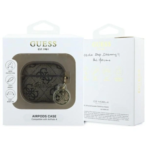 Buy Guess GUA4G4GSMW Apple AirPods 4 cover 4G Charm Collection brown - GUE4214 - {ean13} - Home Screen Store Europe